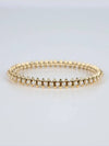 Diamond Clashed Bracelet Pink Gold - CARTIER - BALAAN 2