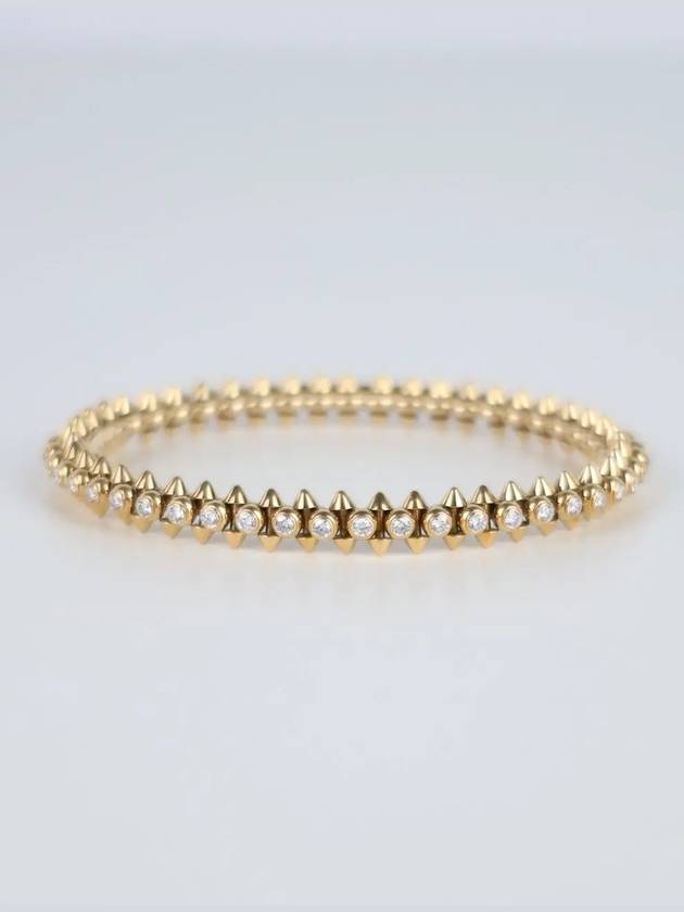 Diamond Clashed Bracelet Pink Gold - CARTIER - BALAAN 2