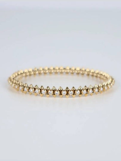 Diamond Clashed Bracelet Pink Gold - CARTIER - BALAAN 2