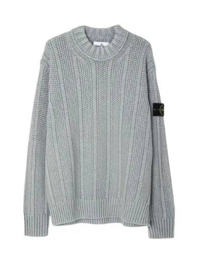 Wappen Patch Mock Neck Knit Top Sage Green - STONE ISLAND - BALAAN 2