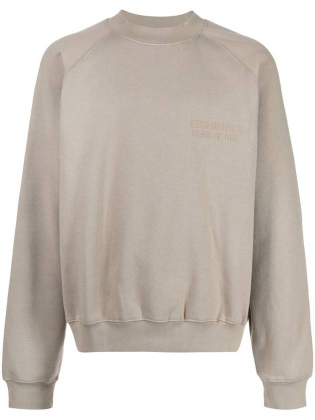 Chest Logo Crew Neck Sweatshirt Grey - FEAR OF GOD - BALAAN 1