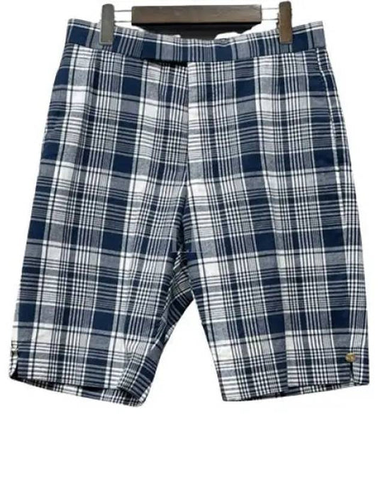 Check Pattern Shorts Black - THOM BROWNE - BALAAN 2