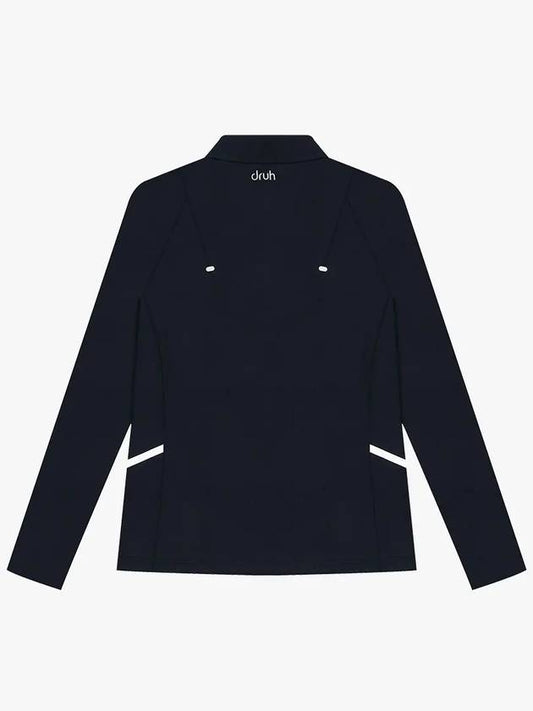 Drew Incision Modified Poly Long Sleeve T-Shirt DF41LT03NAVY - DRUH GOLF - BALAAN 2