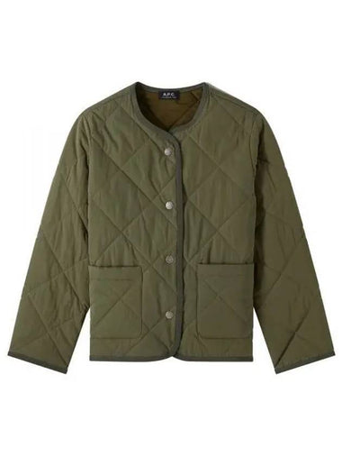 Claire Blouson Down Jacket Green - A.P.C. - BALAAN 1