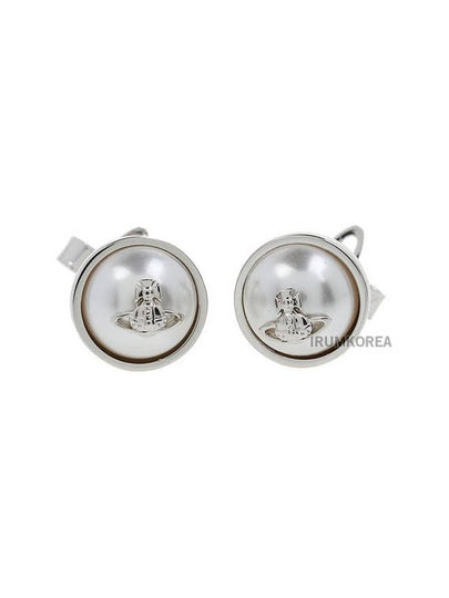 Olga Pearl Small Earrings Silver - VIVIENNE WESTWOOD - BALAAN 2