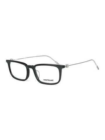 Glasses Frame MB0052O 001 Square Acetate Men Women Glasses - MONTBLANC - BALAAN.