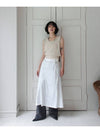 Linen Knit Vest Stitched by Hand OATMEAL women s top - RUBATI - BALAAN 5