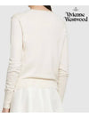 ORB Embroid Logo Knit Top Cream - VIVIENNE WESTWOOD - BALAAN 7