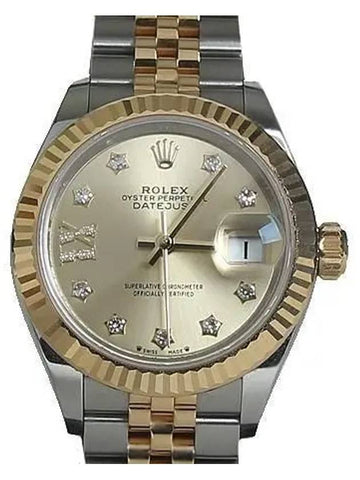 Rolex 279173 10 point star diamond 18K yellow combination Datejust 28MM women s watch - ROLEX - BALAAN 1