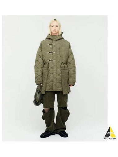 Lace up fishtail parka awa638m KHAKI - ANDERSSON BELL - BALAAN 1