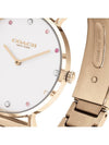 Watch Perry Rose Gold Cubic Women’s Metal Watch Officially Imported - COACH - BALAAN 3