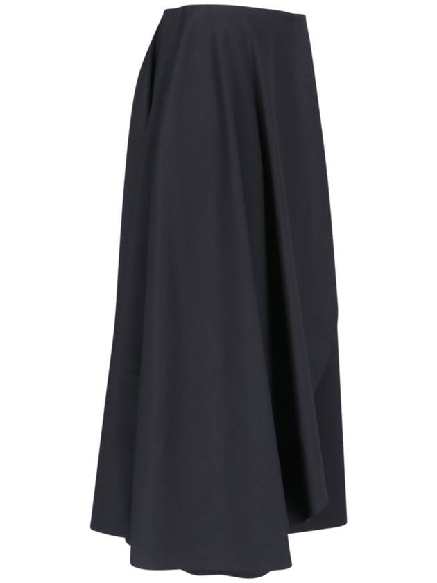 Azmitrical Skirt Wide Pants Black - ALAIA - BALAAN 4