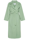 Hans Belted Wool Coat Pistachio 2310111538 004 - MAX MARA - BALAAN 1