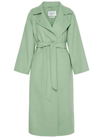 HANS Belted Wool Coat Pistachio 2310111538 004 - MAX MARA - BALAAN 1