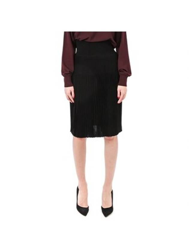 Women's Pliss? H Line Skirt Black - GIVENCHY - BALAAN.