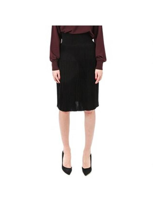 Plissee H-line Skirt Black - GIVENCHY - BALAAN 1