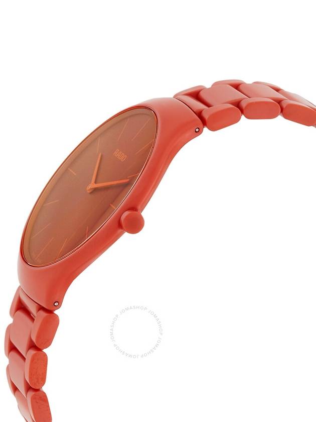 Rado True Thinline Quartz Orange Dial Men's Watch R27095652 - RADO - BALAAN 2