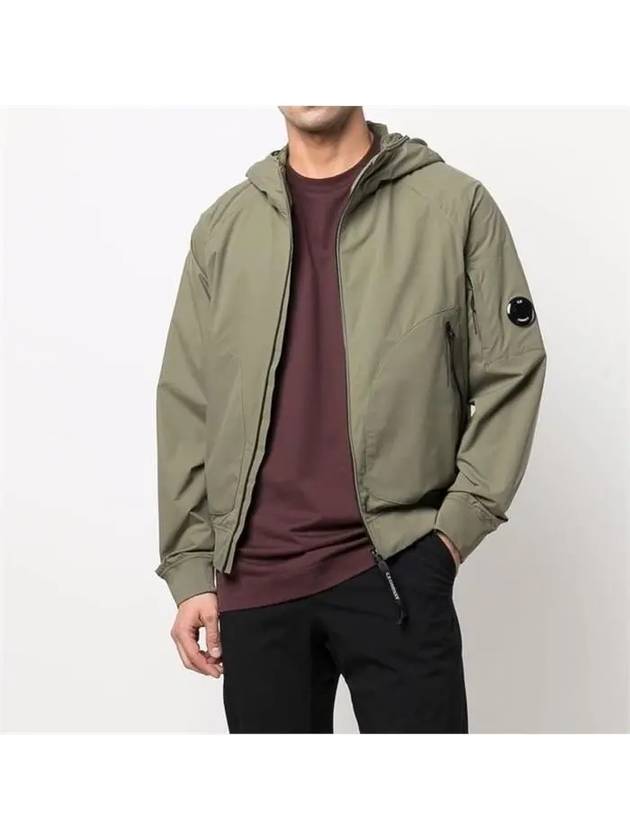 Men's Protech Mesh Lens Hooded Jacket Khaki - CP COMPANY - BALAAN.