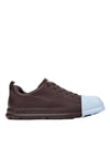 Junction Runner Leather Low Top Sneakers Burgundy - CAMPER - BALAAN 1