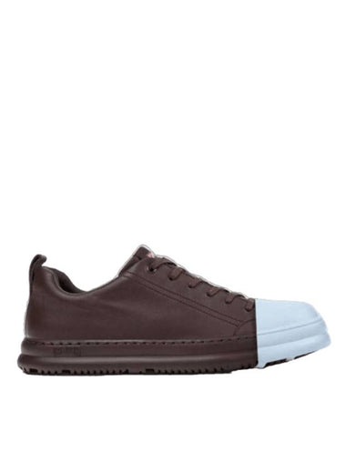 Junction Runner Leather Low Top Sneakers Burgundy - CAMPER - BALAAN 1