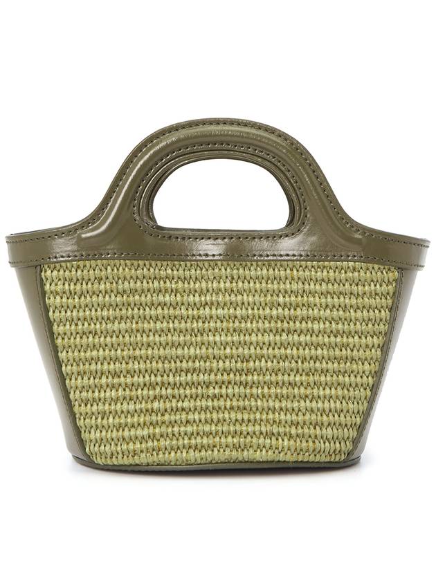 Rattan Micro Tropicalia Cross Bag Green - MARNI - BALAAN 5