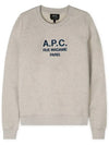 Women's Tina Logo Sweat Sweatshirt Heather Ecru - A.P.C. - BALAAN 4