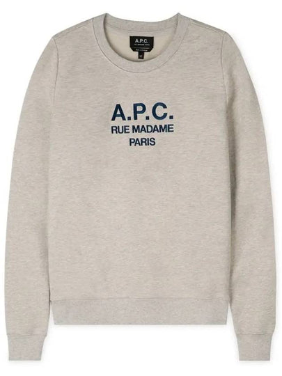 Women's Tina Logo Sweat Sweatshirt Heather Ecru - A.P.C. - BALAAN 2