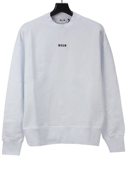 Micro Logo Cotton Sweatshirt White - MSGM - BALAAN 2