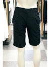 Lens Waffen Bermuda Banding Shorts Black - CP COMPANY - BALAAN 7