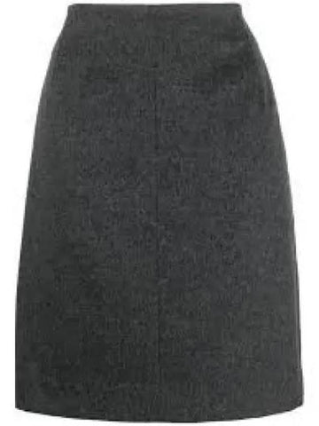 Wool A-Line Skirt Iris - MARNI - BALAAN 1