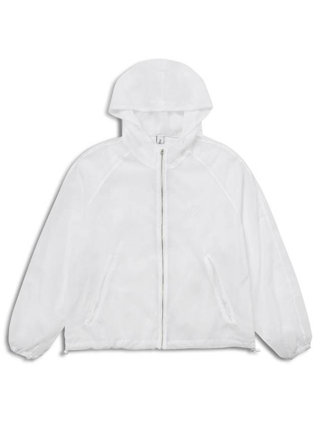 Skin Packable Hooded Jacket Women Windbreaker Jacket Jumper White MCSS24OT4WH - MACKY - BALAAN 2