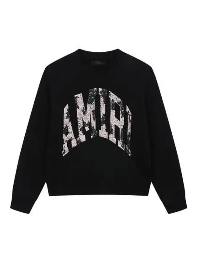 AMI Logo Sweatshirt Black PF22MJC02000 - AMIRI - BALAAN 1