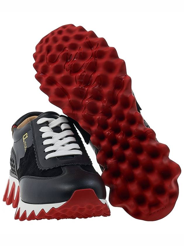 Loubi Shark Low Top Sneakers Black Red - CHRISTIAN LOUBOUTIN - BALAAN 6