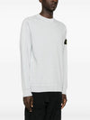 Garment Dyed Malfile Crewneck Sweatshirt Sky Blue - STONE ISLAND - BALAAN 6