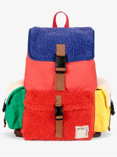 Color Block Multi Backpack School Bag B224AI024 Italian Kids - BOBO CHOSES - BALAAN 1