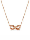 Hyperbola Infinity Necklace Rose Gold - SWAROVSKI - BALAAN 2