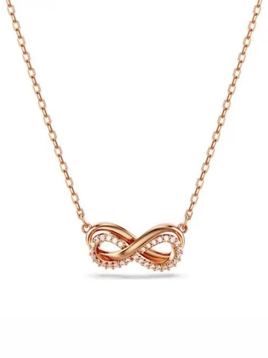 Hyperbola Infinity Necklace Rose Gold - SWAROVSKI - BALAAN 2