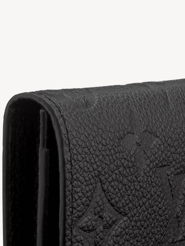 Monogram Embossed Leather Business Card Wallet Black - LOUIS VUITTON - BALAAN 6