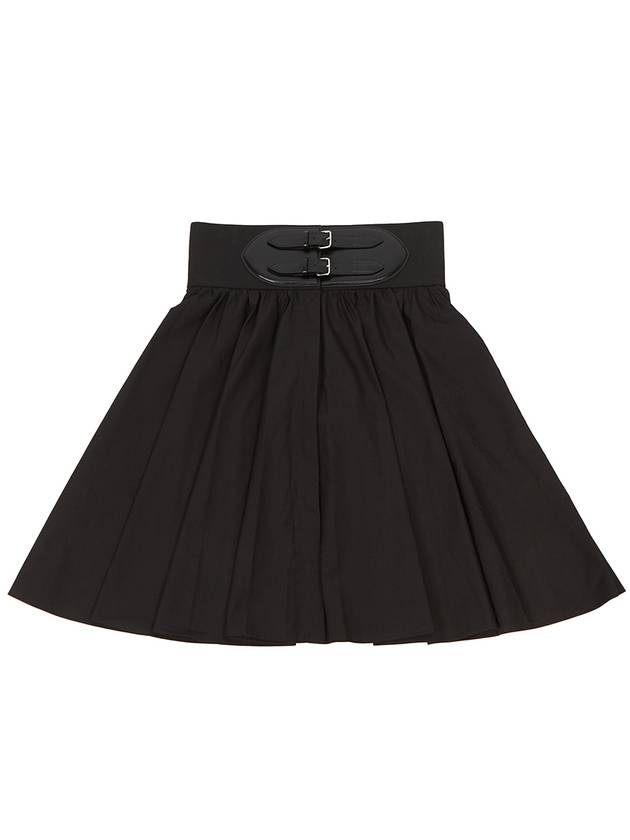 Stretch Belt A-Line Skirt Black - ALAIA - BALAAN 2