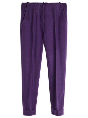 Acne studios FW brooke turn up purple pants - ACNE STUDIOS - BALAAN 1