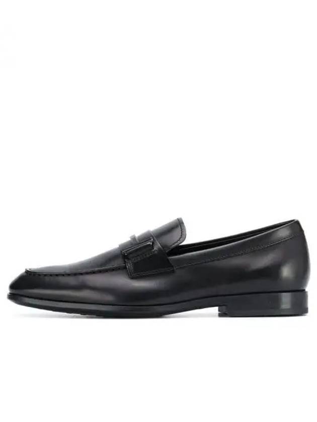 Double T Leather Loafers Black - TOD'S - BALAAN 2