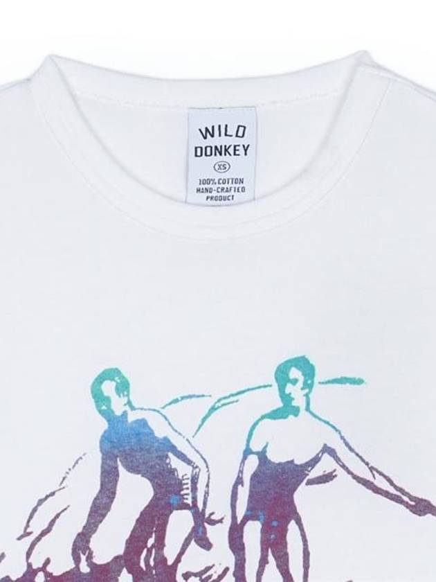 Unisex T HAWAII short sleeve shirt white WD018 - WILD DONKEY - BALAAN 3