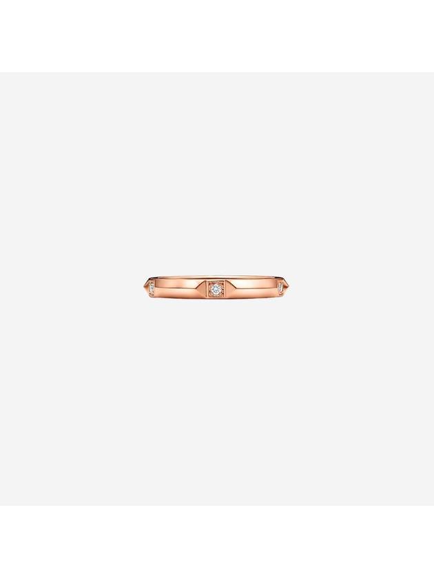 Tiffany Co True Band Ring 2 5mm 18K Rose Gold Diamond - TIFFANY & CO. - BALAAN 1