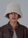 Raccoon Beige Fur Bucket Hat - DILETTANTISME - BALAAN 2