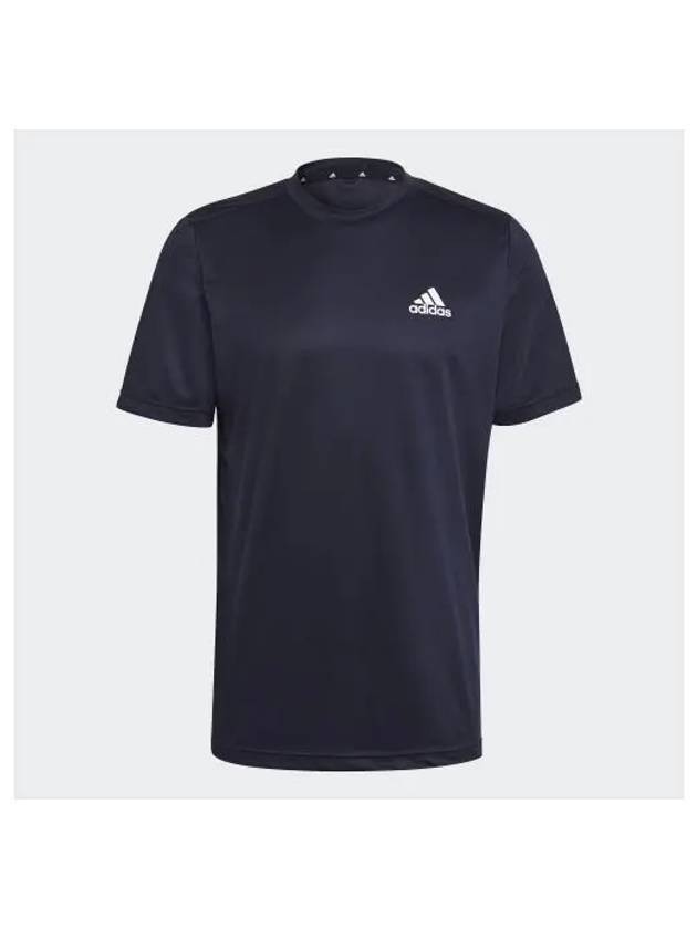 Logo Sports Short Sleeve T-Shirt Legend Ink - ADIDAS - BALAAN 1