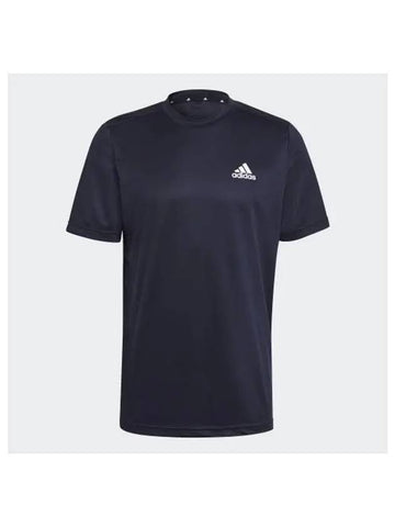 Logo Sports Short Sleeve T-Shirt Legend Ink - ADIDAS - BALAAN 1