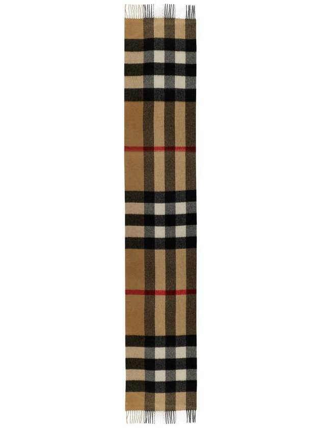 Classic Check Cashmere Muffler Beige - BURBERRY - BALAAN 3