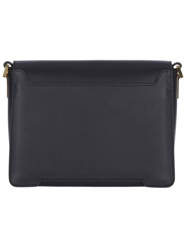 Trunkaroo Medium Leather Shoulder Bag Black - MARNI - BALAAN 4