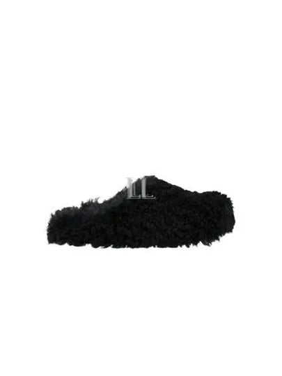 Shearling Mule Black - MARNI - BALAAN 2