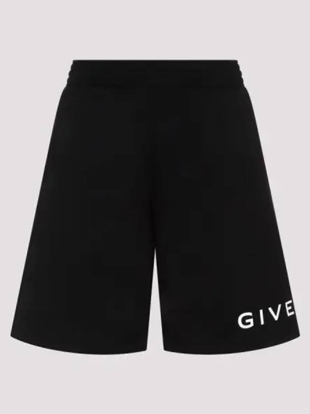 Logo Print Pocket Shorts Black - GIVENCHY - BALAAN 2